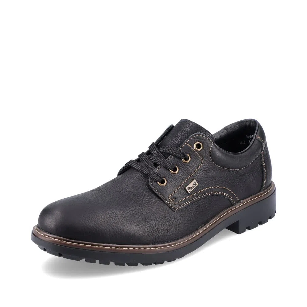 Rieker Herren Bequemschuhe B4610, Männer Schnürschuhe, wasserabweisend, riekerTEX