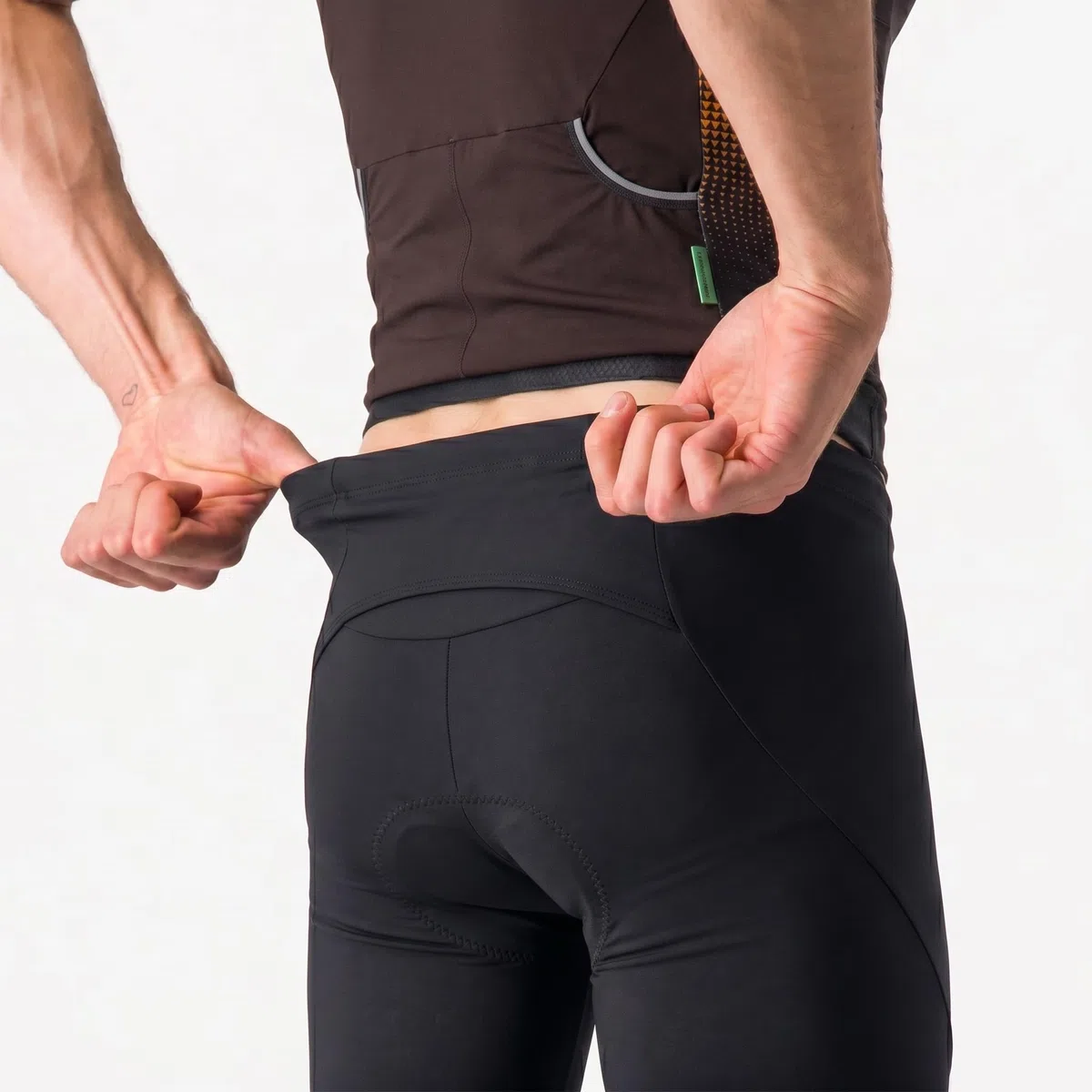 MY KILOMETRE Herren Triathlon Hose mit Rückentasche und Kordelzug – Tri Shorts, Atmungsaktiv & Schnelltrocknend Radhose für Schwimmen, Radfahren, Laufen