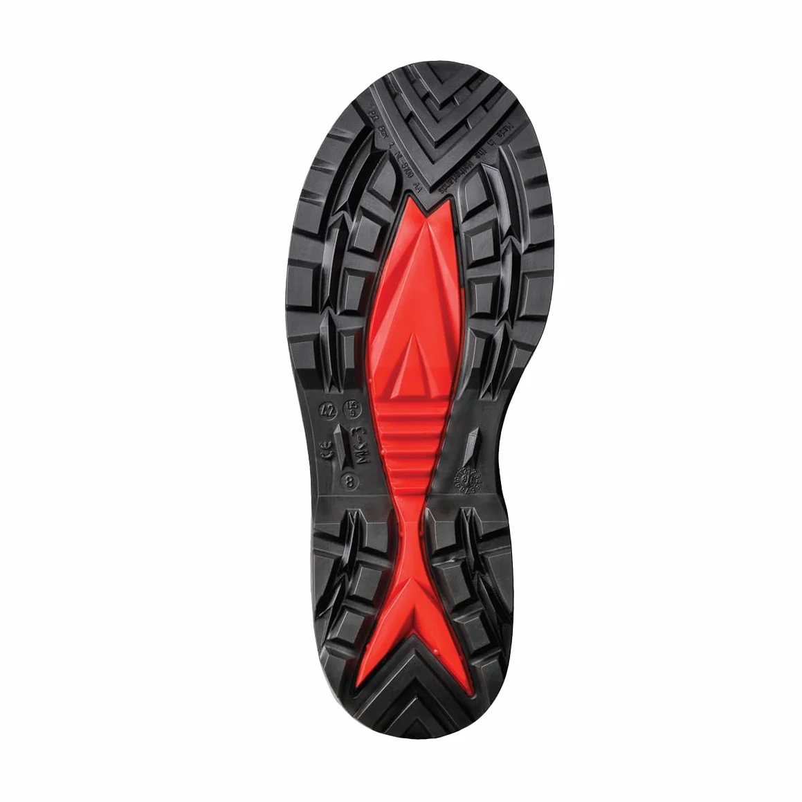 DUNLOP Protective Footwear, C762933, Purofort+ Full Safety, Dunkelgrau/Rot/Schwarz