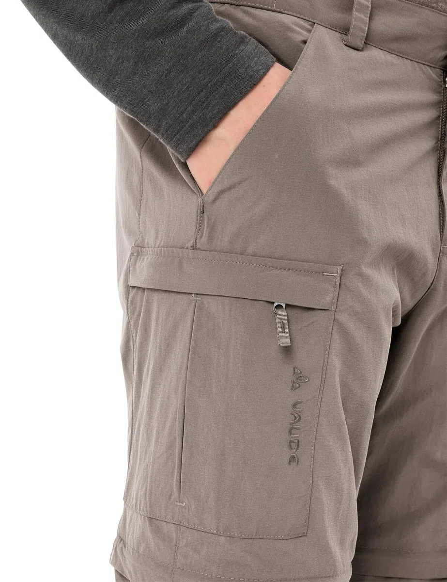 VAUDE Herren Trekkinghose Farley ZO Pants V, schnelltrocknend und atmungsaktiv, abzippbar