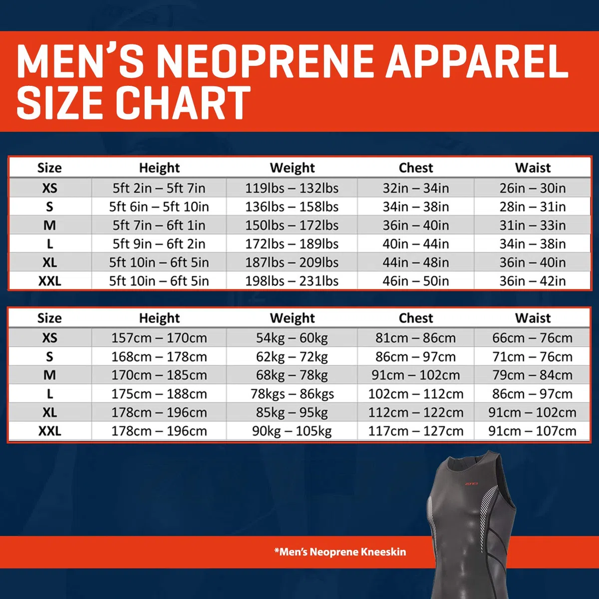 ZONE3 Herren Neopren Kneeskin Kurzer Neoprenanzug