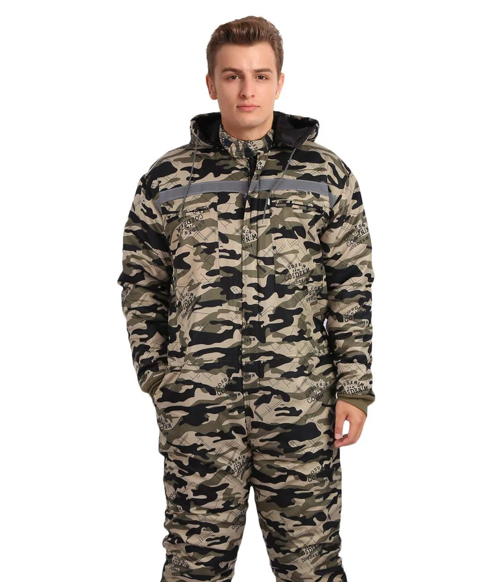 Herren Gepolstert Arbeitsoverall Arbeitskleidung für Handwerker Schwergewicht Arbeitslatzhose Anzug für Winter
