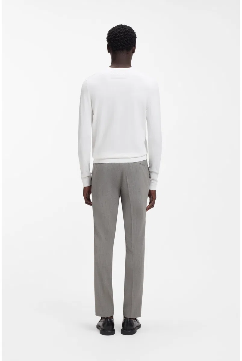 HUGO Herren San Cody-CV Regular-Fit Pullover aus Soften Garnen mit Rundhalsausschnitt