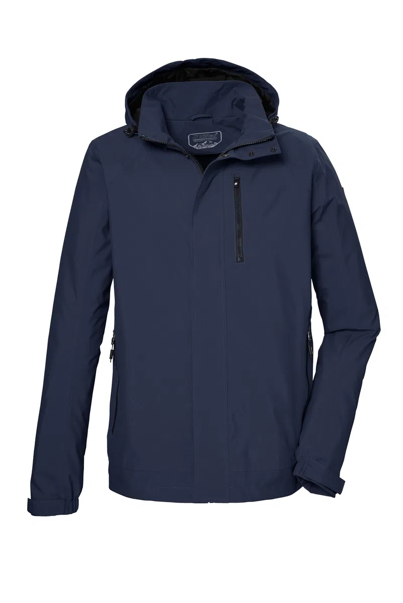 Killtec Herren Kos 52 Mn Jckt Funktionsjacke/Outdoorjacke wasserdicht mit abnehmbare Kapuze