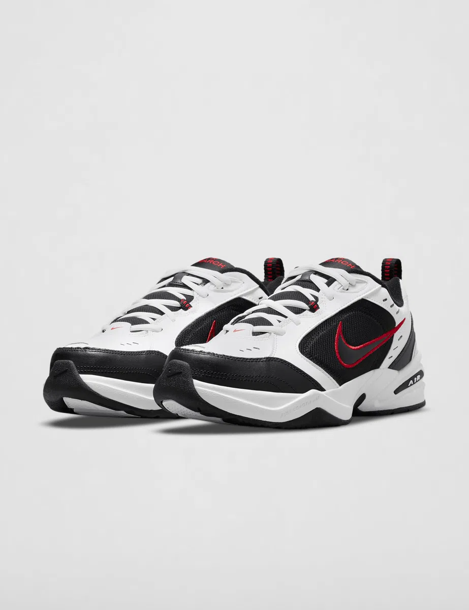 Nike Herren Air Monarch Iv Sneaker, Weiß Schwarz, 45 EU