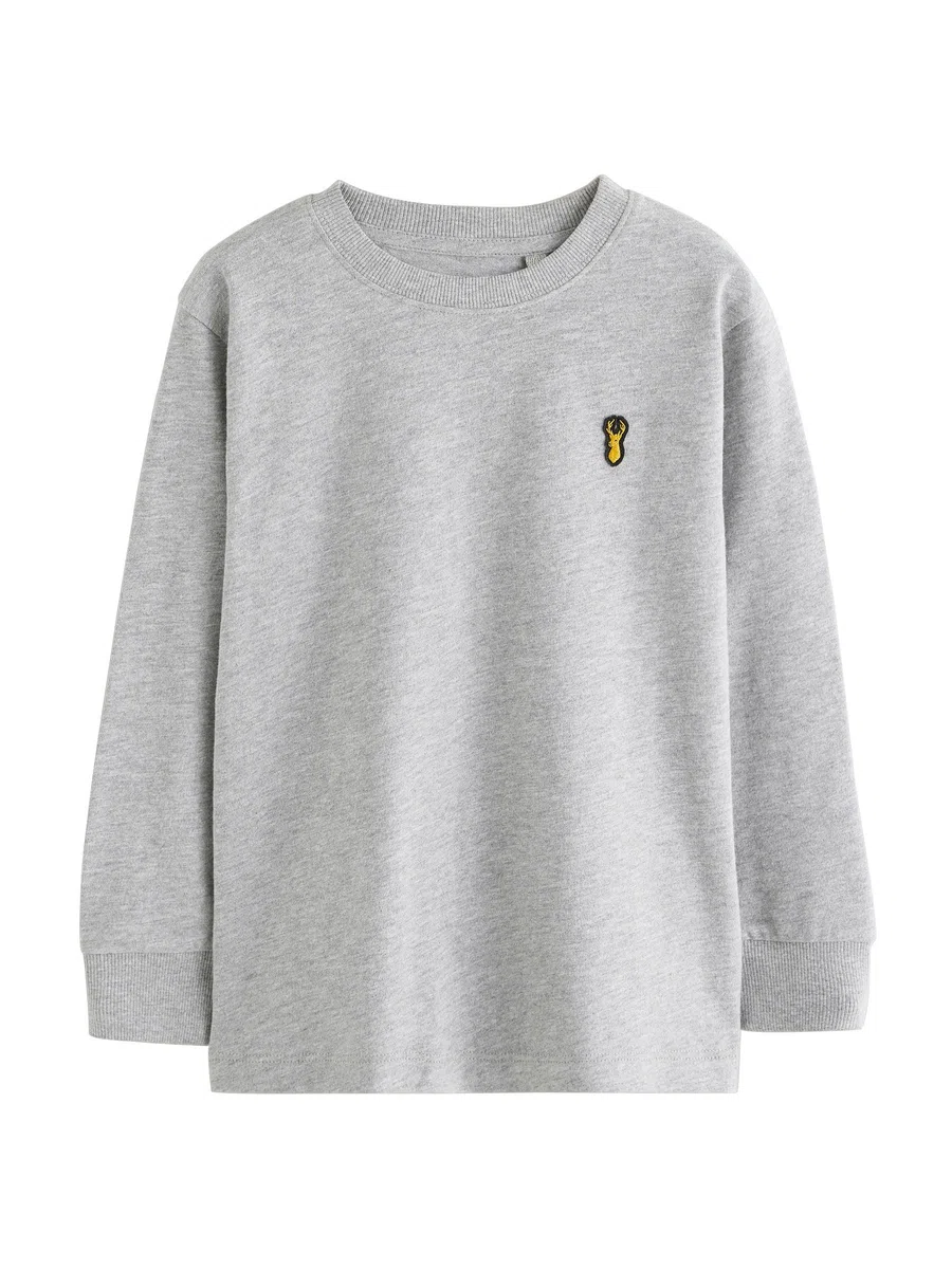 NEXT Jungen Gemütliche Langarmshirts im 8er-Pack mit Hirschlogo