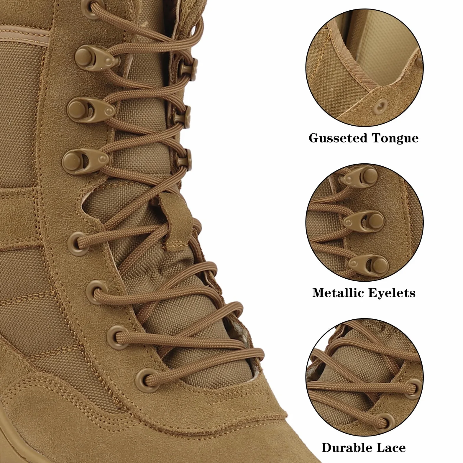 Einsatzstiefel Herren Zipper Kampfstiefel Springerstiefel Militär Tactical Boots
