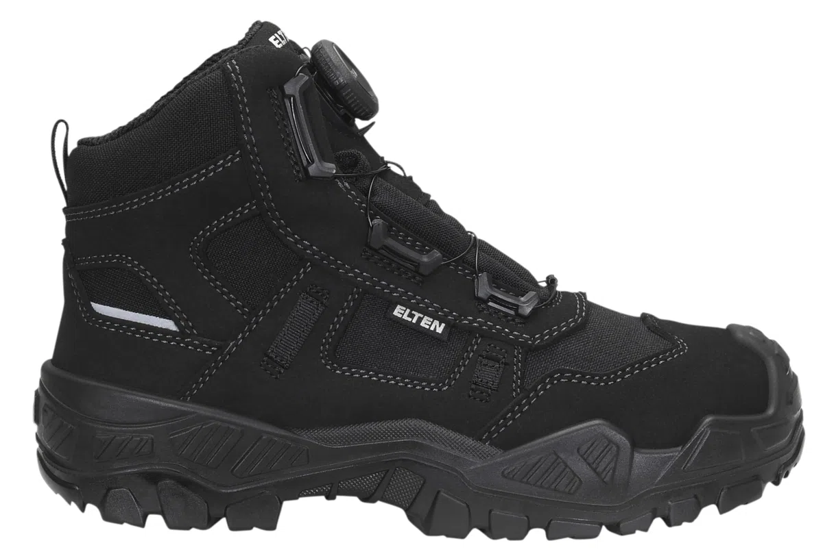 ELTEN Unisex Mike Boa® Black Mid Esd S3sSicherheitsstiefel