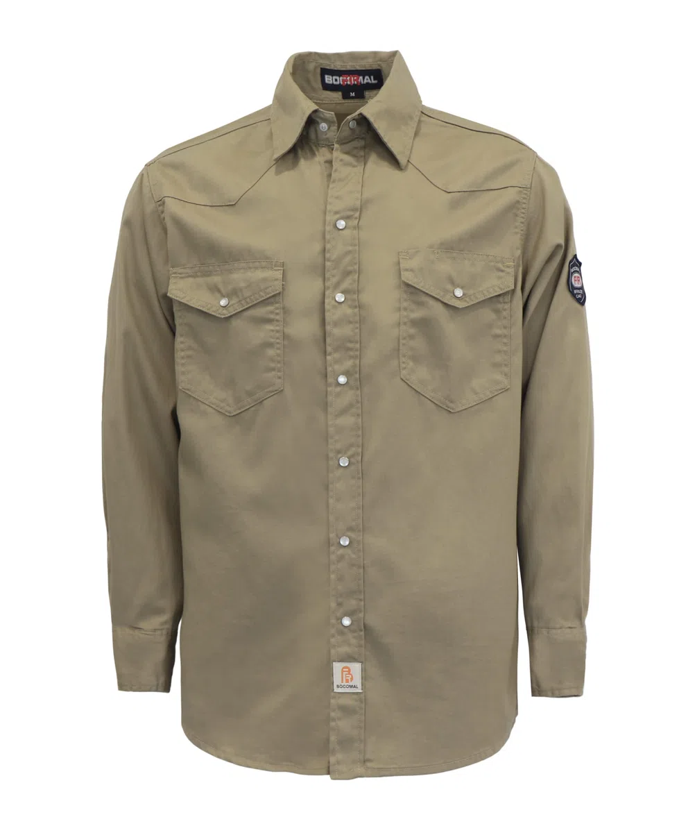 BOCOMAL FR Shirts High Visibility/Hi Vis Flame Resistant/Fire Retardant Shirt 198.4 g Men's Shirts