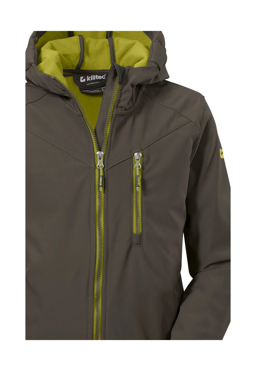 Killtec Jungen Soft Shell Jacke Softshell Jacke mit Kapuze Boys Softshelljacke wasserabweisend