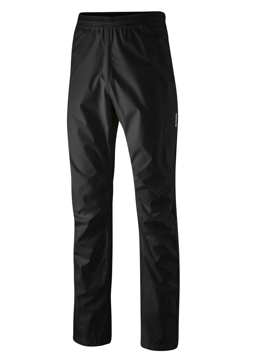 Gonso Save Pants, Lange Unisex Allwetter-Regenhose für Herren und Damen, Wasserdicht bis 10.000 mm & Winddicht, G-Tex, Weite Passform, PFC-frei