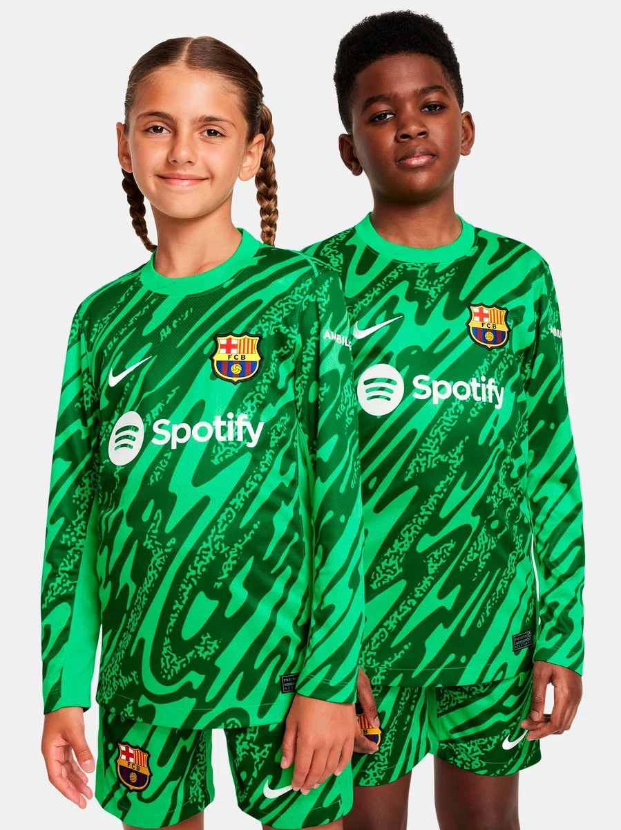 Nike Unisex Kinder Fc Barcelona Kinder Dri-fit Stadium JSY Long-Sleeve Gk Top