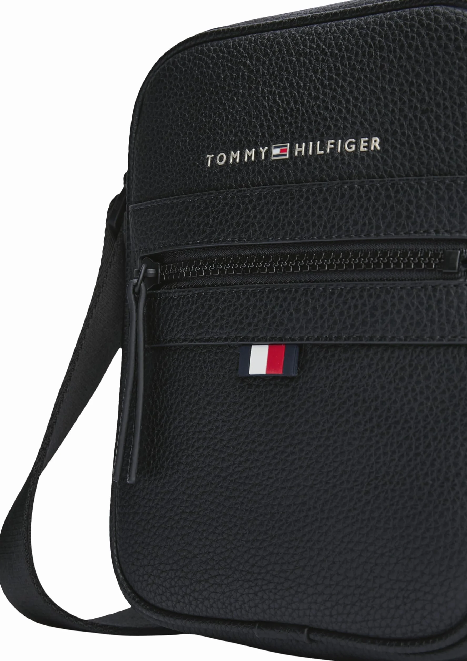 Tommy Hilfiger Herren Umhängetasche Essential PU Mini Reporter Klein