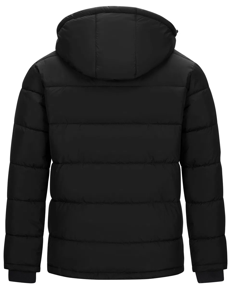Outdoor Ventures Herren Leichte Steppjacke Wasserdichte Übergangsjacke Winddichte Warme Winterjacke Männer Daunenjacken Winterparka mit Gefüttert Abnehmbare Kapuze Stehkragen