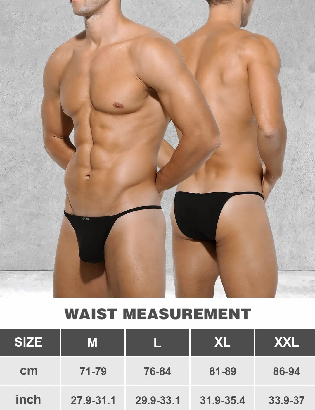 Casey Kevin Herren String Hüftbedeckend Niedrige Taille Slips Männer Sexy Unterwäsche Baumwolle G-Stringhose