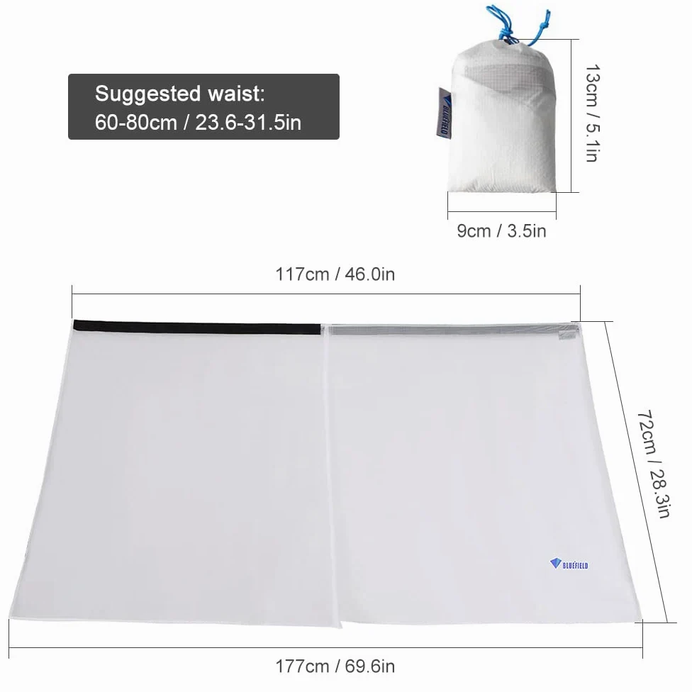 Regenrock,Ultraleichter dünner Regenrock wasserdichte Kilt Regenhose Packable Windschutz Kilt Rock