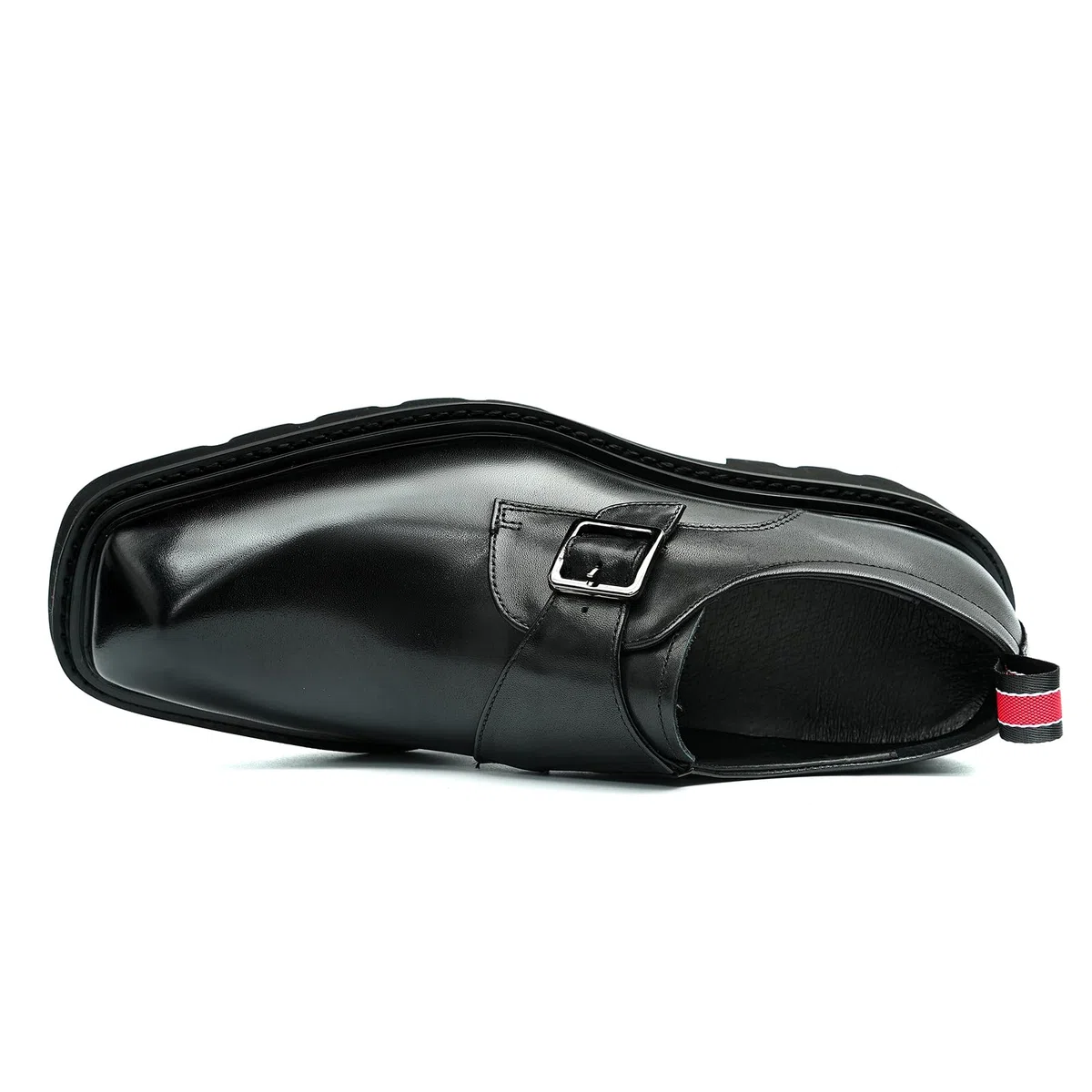 Generisch Herren Echtes Leder Atmungsaktive Dicke Sohle Schuhe Business Casual Schnalle Schuhe