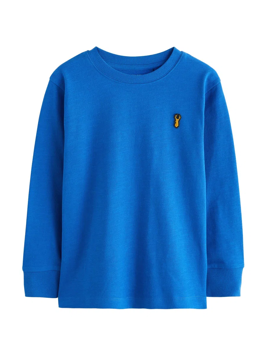 NEXT Jungen Gemütliche Langarmshirts im 8er-Pack mit Hirschlogo