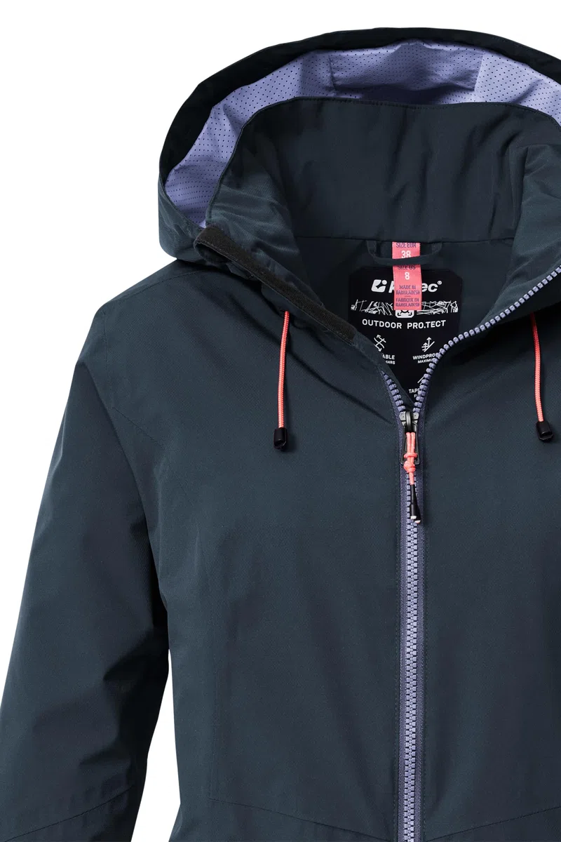 Killtec Damen Damen Regenjacke Ooks 1 Regenjacke/Funktionsjacke wasserdicht mit Kapuze
