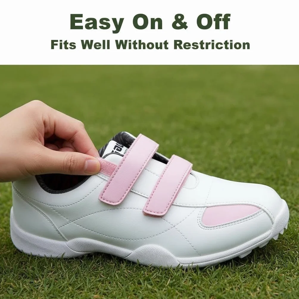 PGM Damen Golfschuhe Wasserdicht Spikeless mit Klettverschluss