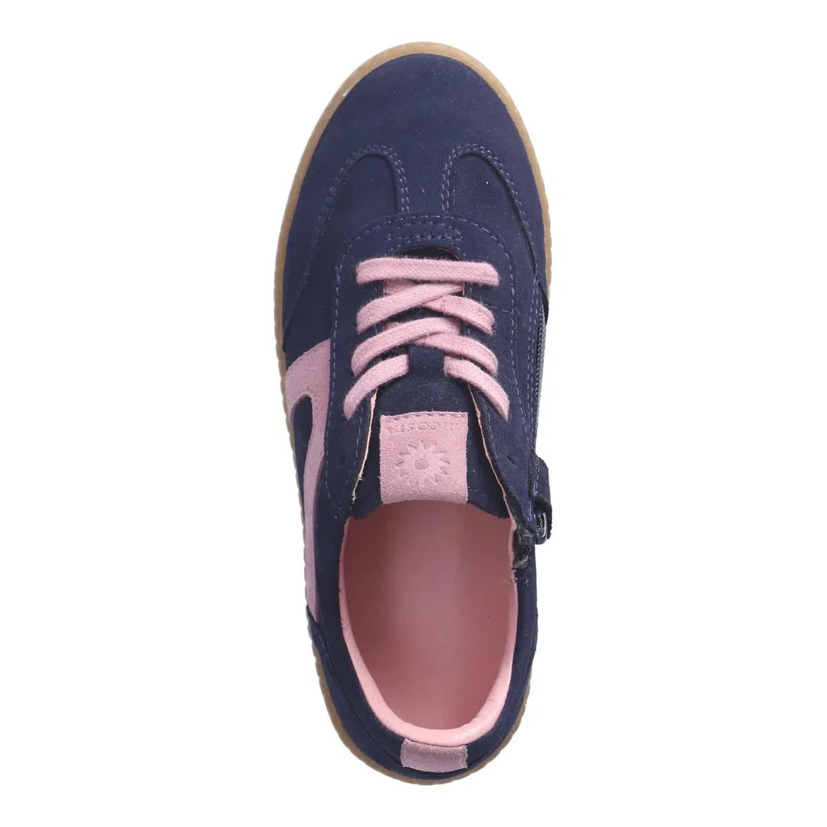 RICOSTA Mädchen Low-Top Sneaker London, Kinder Halbschuhe, lose Einlage, Turnschuhe, Laufschuhe, schnürschuhe, schnürer, Nautic/rosa (170), 36 EU