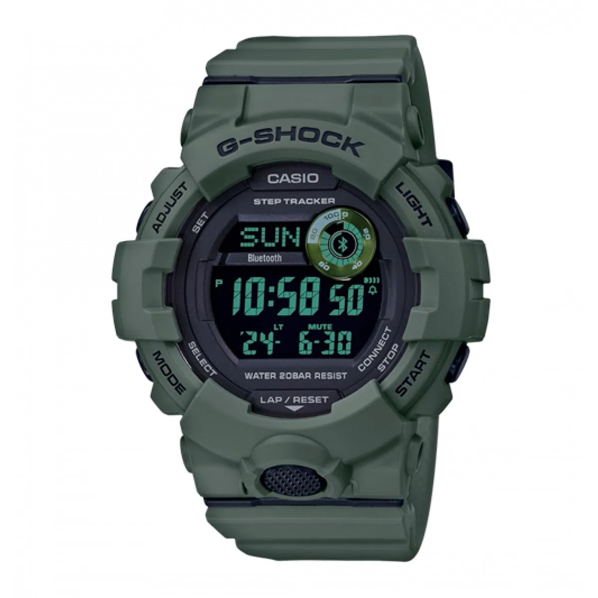 CASIO Herren Digital Quarz Uhr mit Resin Armband