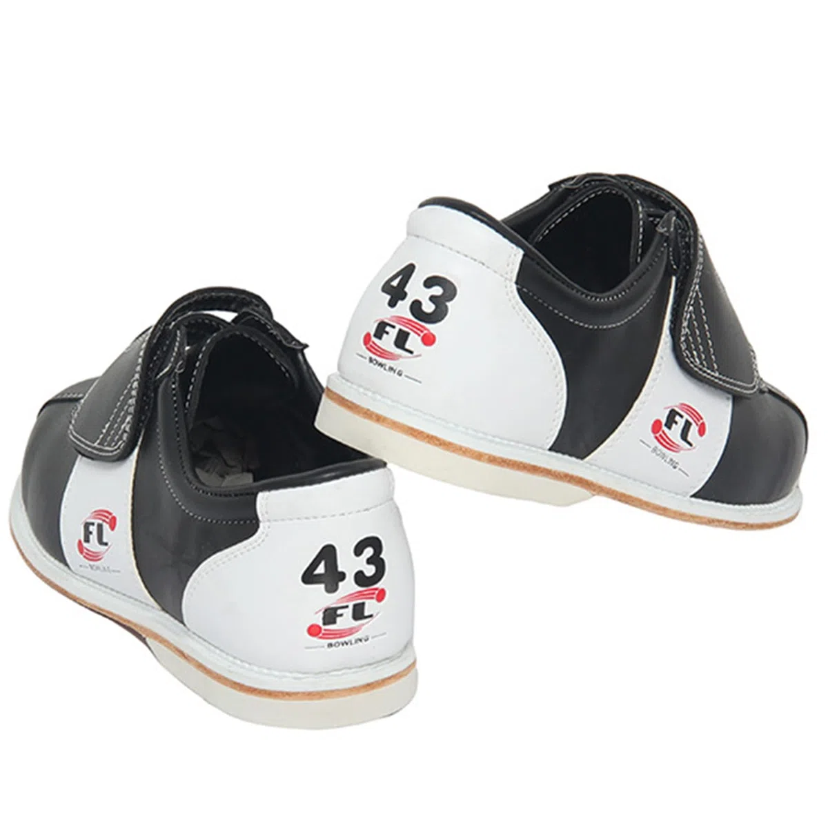 NGARY Bowlingschuhe für Herren aus Leder, bequem, rutschfest, mit Gummisohle