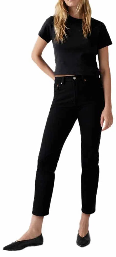 Levi's 501 Crop High Rise Straight Fit Damen Jeanshose
