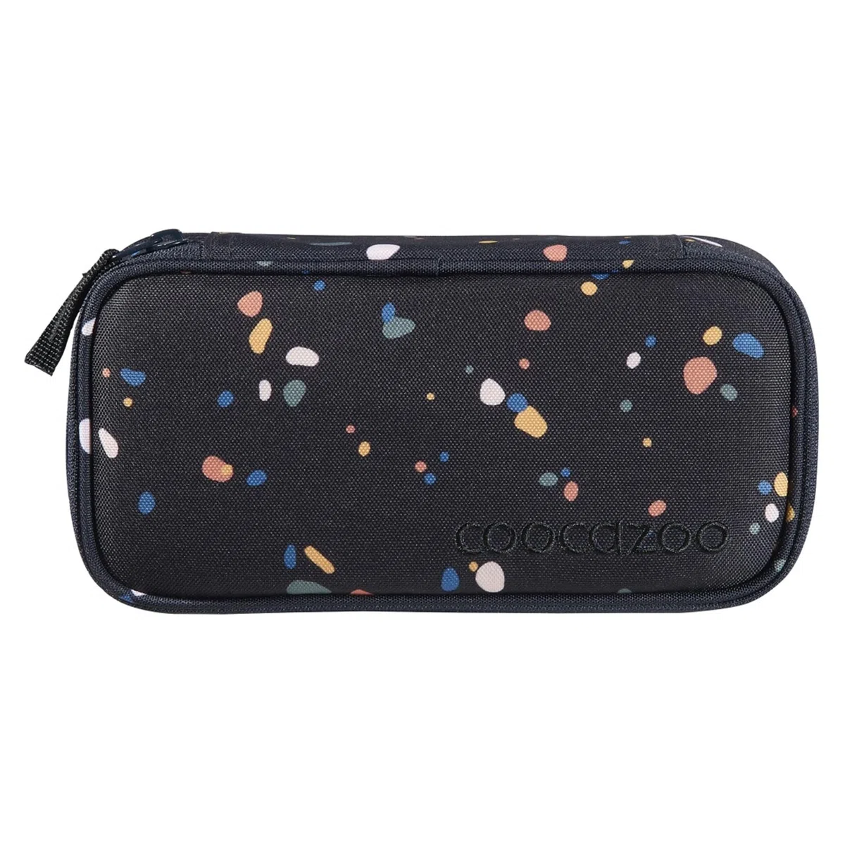 Coocazoo Schulrucksack-Set MATE „Sprinkled Candy“ 3-teilig, schwarz, ergonomischer 30L Tornister, mit Brust- und Hüftgurt für Kinder ab der 5. Klasse, inkl. Mäppchen und Geldbörse
