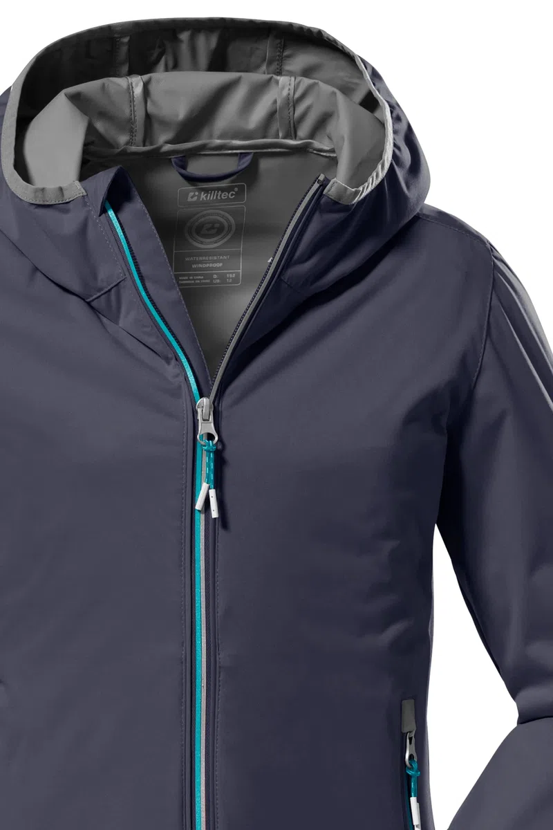 Killtec Mädchen Kos 164 Grls Jckt Lightweight Jacke mit Stehkragen, packbar