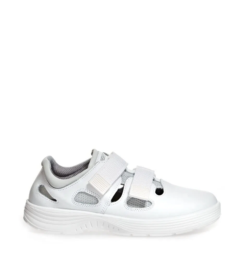Abeba Halbschuh 711131 - X-Light Glattleder mit Textil weiß