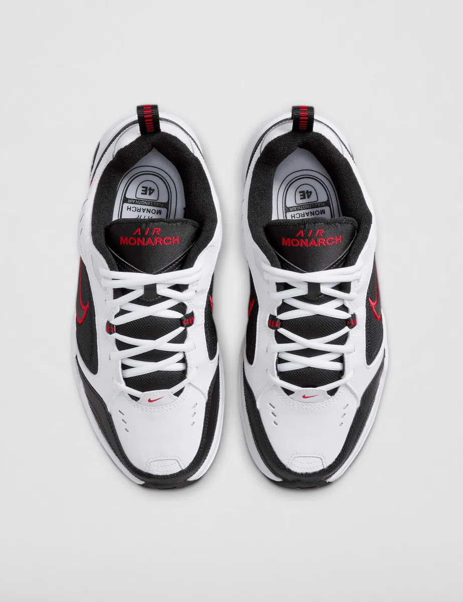 Nike Herren Air Monarch Iv Sneaker, Weiß Schwarz, 45 EU