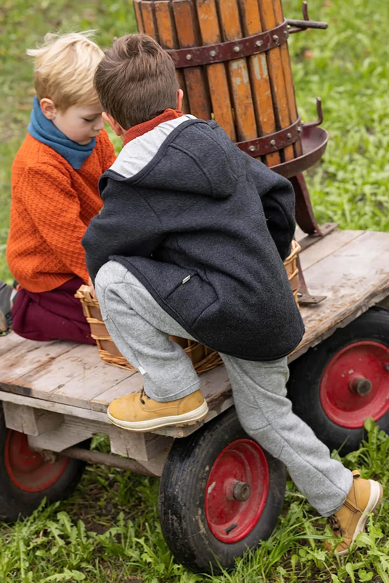 Disana WALK-JACKE, 100% Bio-Merinowolle GOTS, IVN Best | mit Kapuze | Baby Kleinkind Kind Unisex | Made in Germany