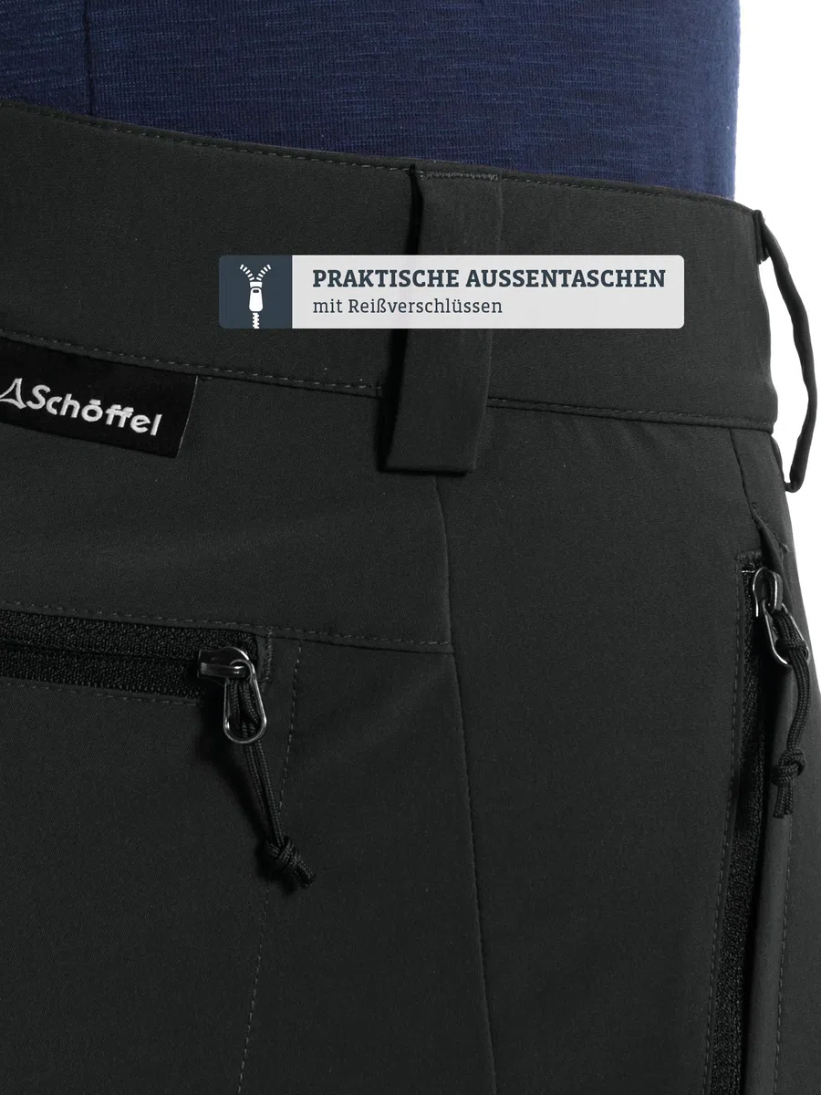 Schöffel Herren Pants Folkstone Zip Off, vielseitige Herren Hose mit Zip-Off Funktion, leichte Wanderhose für den Sommer