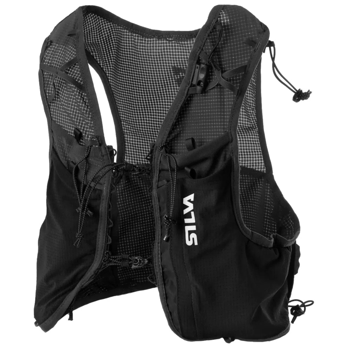 Silva Strive Fly Laufweste 3L Packvolumen Ripstop-Nylon Atmungsaktives Mesh 110g Laufweste Damen Herren 5 Taschen Reflektierende Bereiche