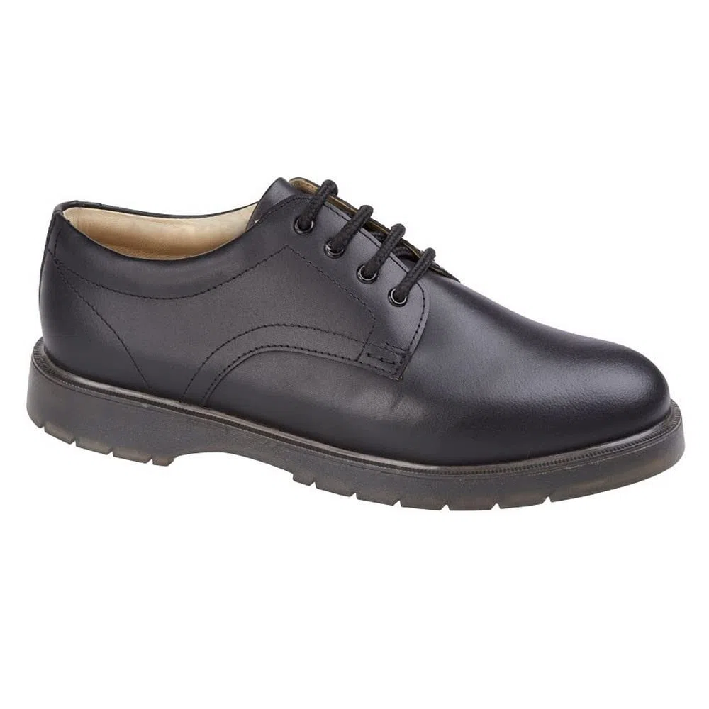 Grafters, M181, Herren-Uniformschuh aus Leder mit PVC/Nitrilsohle