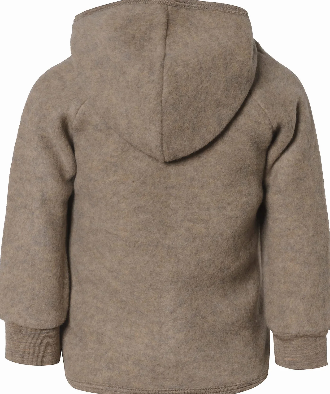 Engel Baby Jacke mit Kapuze Wollfleece, 74-80/74/80, walnuss Melange…