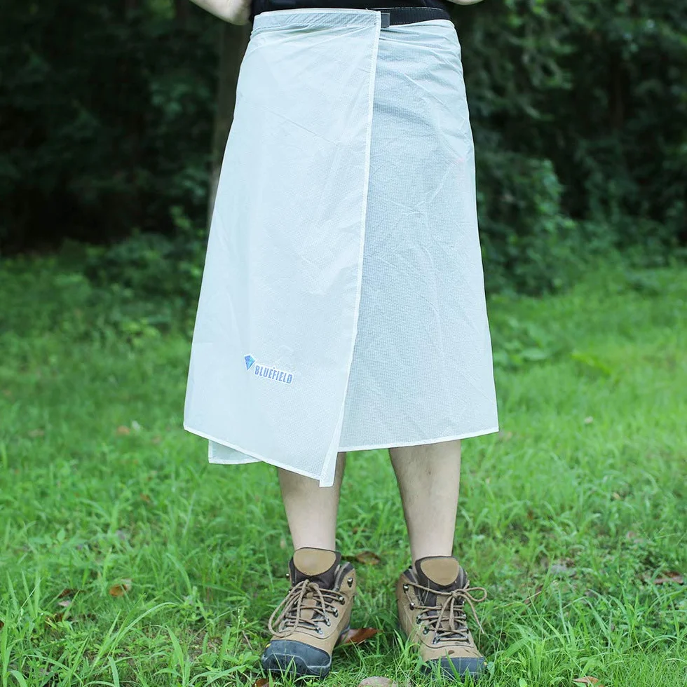 Regenrock,Ultraleichter dünner Regenrock wasserdichte Kilt Regenhose Packable Windschutz Kilt Rock