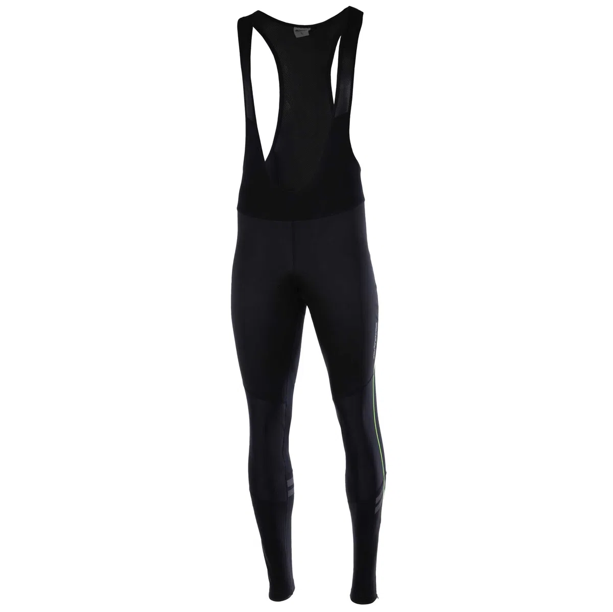 Airtracks Herren Winter Thermo Fahrradhose Lang mit Trägern Pro Line II Trägerhose BIB Radhose Träger Radlerhose gepolstert- Atmungsaktiv - Reflektoren