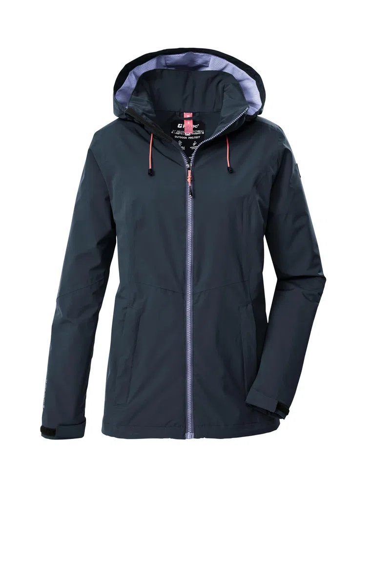 Killtec Damen Damen Regenjacke Ooks 1 Regenjacke/Funktionsjacke wasserdicht mit Kapuze
