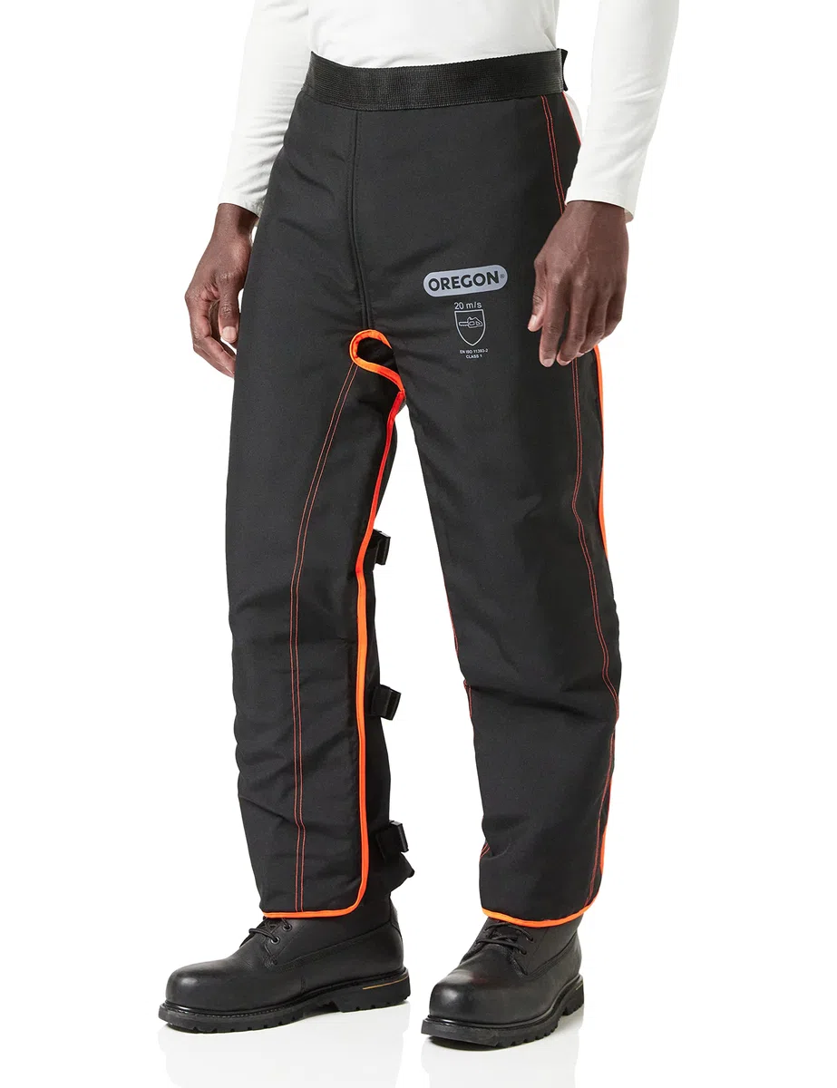Oregon 575780 Universal Typ A Kettensägen-Sicherheitsleggings Verstellbare Schutzchaps Hose Frontschutz