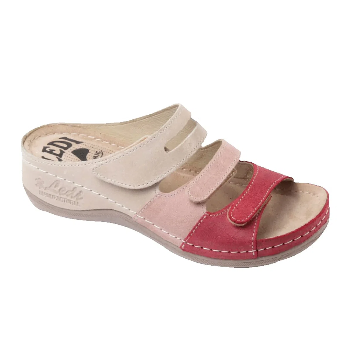 Ledi Anatomic 432 Lederschuhe Sandalen Sandalette Clog Pantolette Komfortschuhe Hausschuhe, Damen