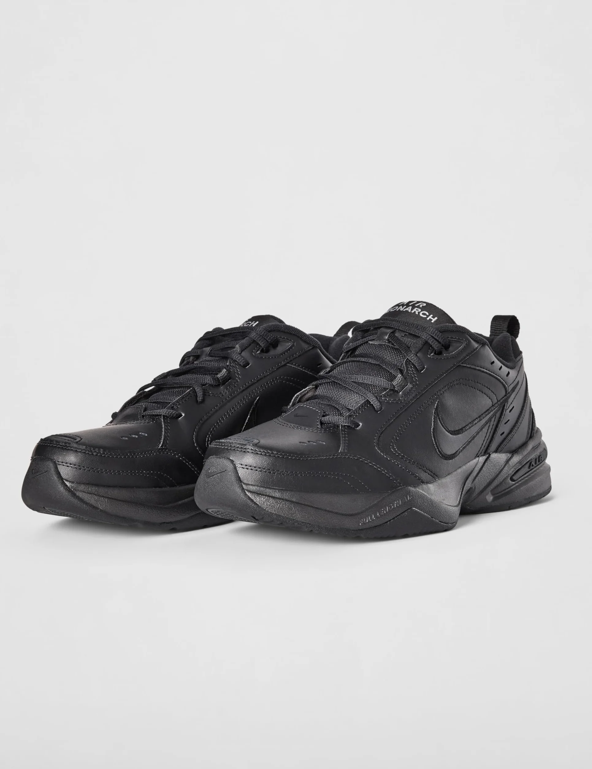 Nike Air Monarch IV Laufschuhe für Herren, Schwarz - schwarz (Black/Black 001) - Größe: 45 EU