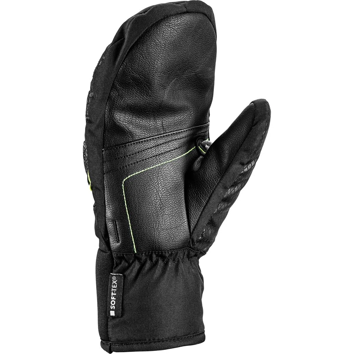 LEKI Kinder WCR Team 3D Handschuhe, Black-Ice Lemon, EU 7