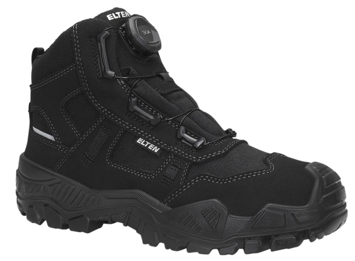 ELTEN Unisex Mike Boa® Black Mid Esd S3sSicherheitsstiefel