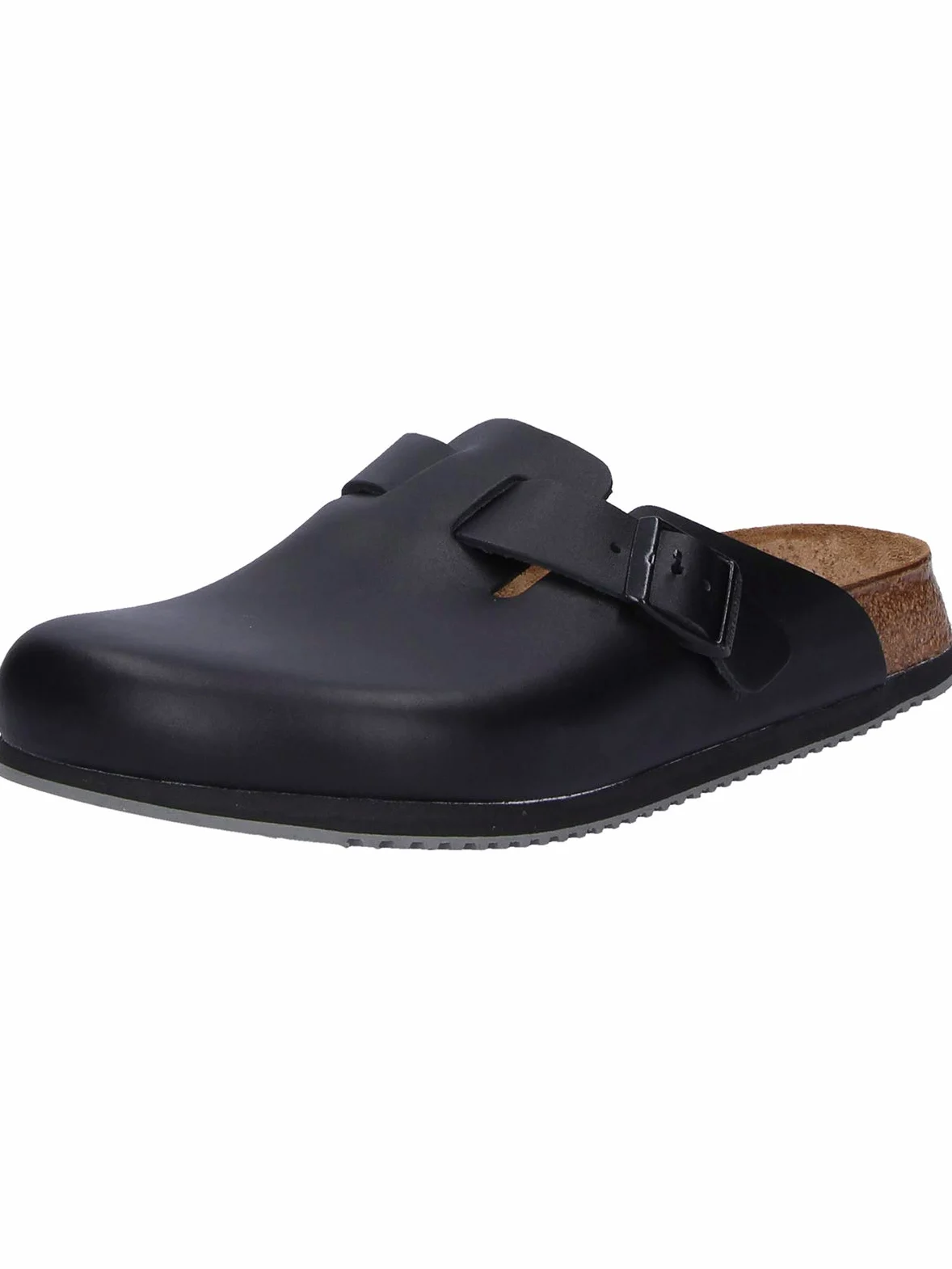 Birkenstock Boston Super Grip aus Naturleder - Herren und Damen Clogs Berufsschuh - Rutschhemmende Gummi-Eva-Sohle nach EN ISO 20347 - Anatomisch geformtes Kork-Latex-Fußbett