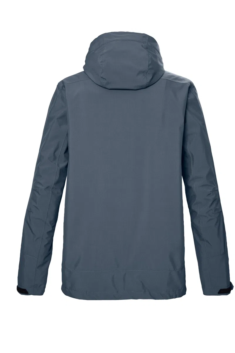 killtec Herren Funktionsjacke/Outdoorjacke wasserdicht mit abzippbarer Kapuze, Kurzgröße KOS 183 KG MN JCKT