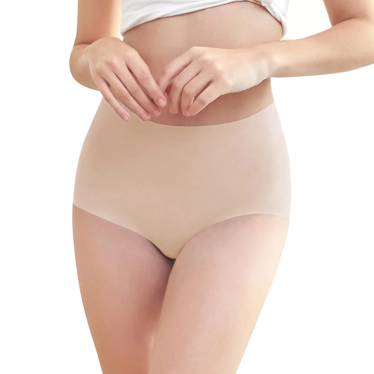 FallSweet No Show Slip mit hoher Taille Unterwäsche für Damen Seamless Panties, 5er Pack