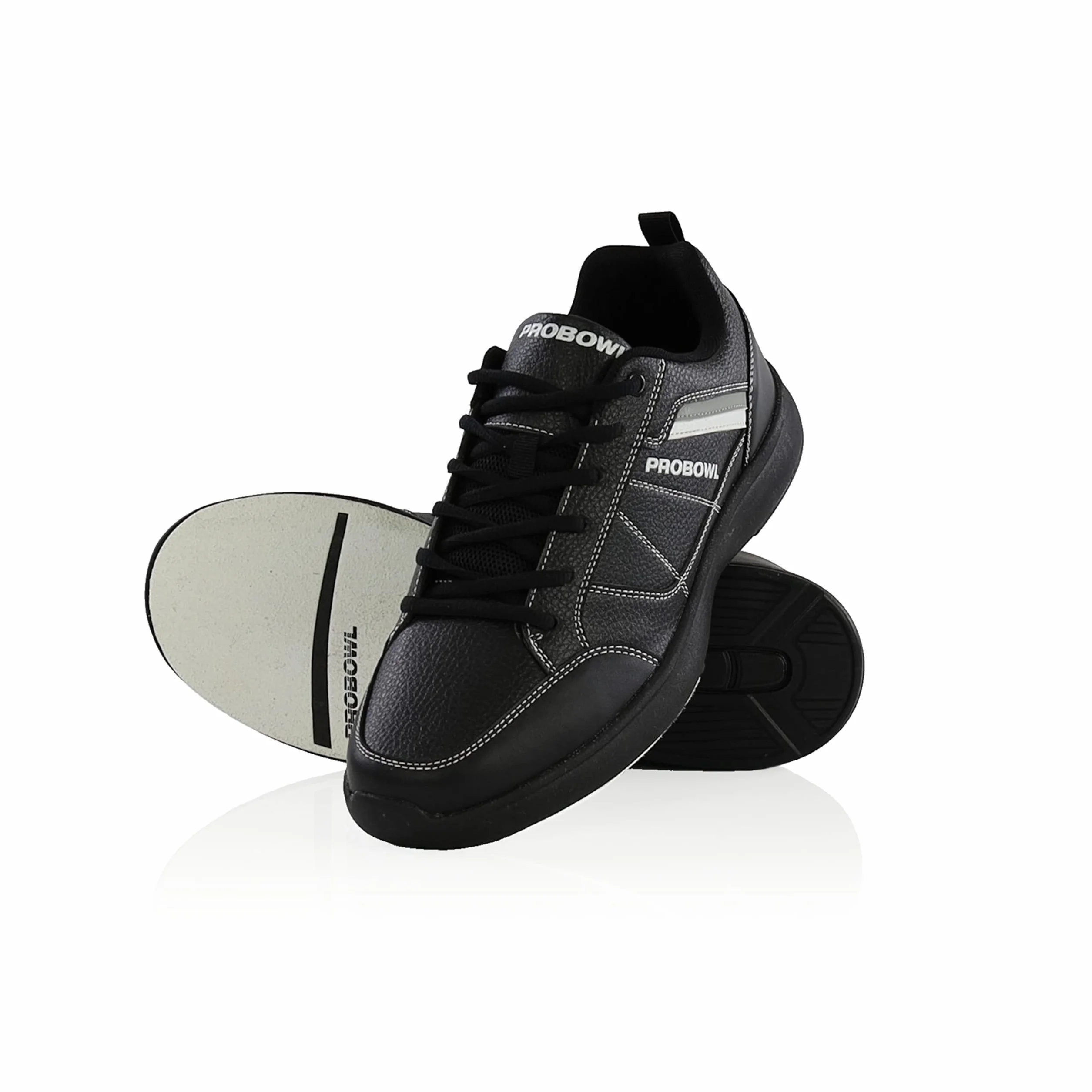 EMAX | Bowling-Schuhe Herren | Pro Bowl - Kvara | Schwarz | Bowlingschuhe Männer