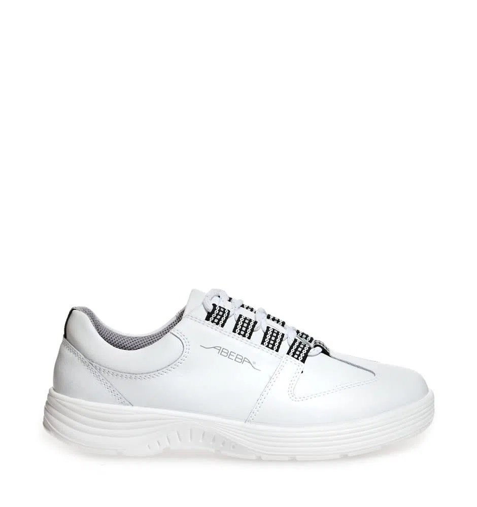 Abeba Schnürrhalbschuh 711133 - x-Light, Glattleder, Weiss, zertifiziert, Größe 38